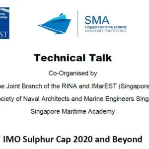 IMO Sulphur Cap 2020 and Beyond – 14-Nov-2019 ( Thu, 1830 Hours ) at Singapore Polytechnic
