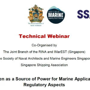 Webinar on Hydrogen as a Source of Power for Marine Applications – Regulatory Aspects