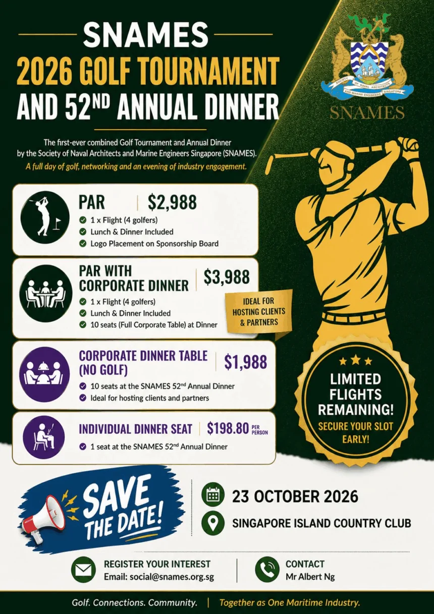 SNAMES Annual Golf Tournament & 52nd Annual Dinner 2026 SNAMES Annual Golf Tournament & 52nd Annual Dinner 2026